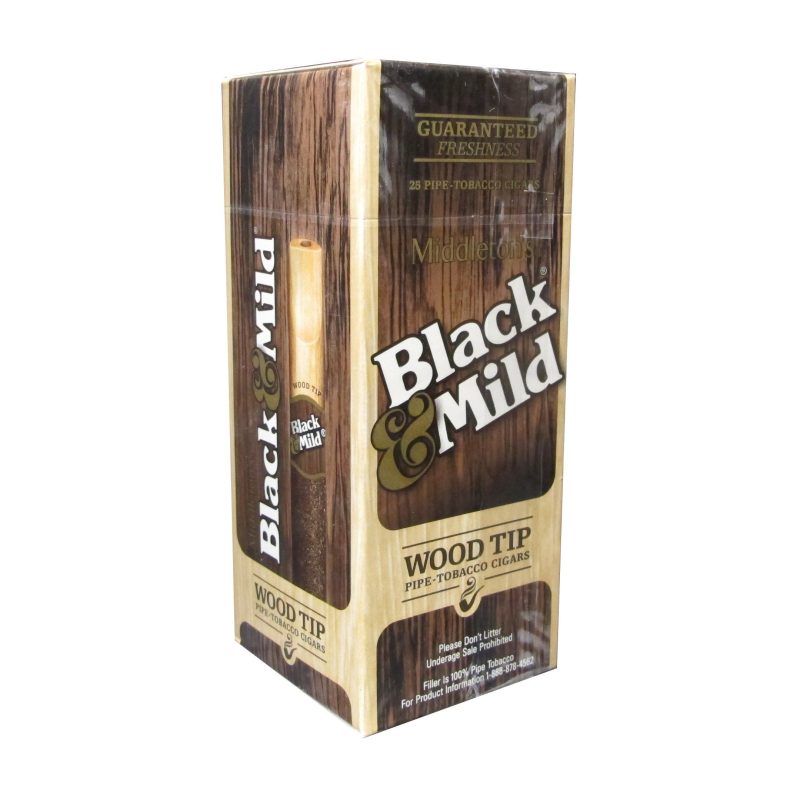 Black Mild Wood Tip Regular Upright 25ct copy